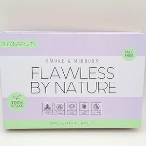 Clean Beauty Flawless by Nature 22 Piece Eye & Face Pallette, NIB
